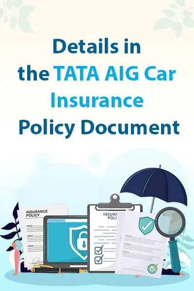 Details in the Tata AIG Car Insurance Policy Document