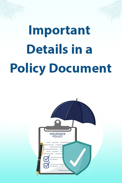Important Details in a Policy Document