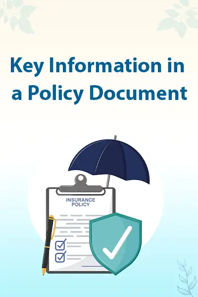 Key Information in a Policy Document