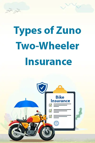 Types of Zuno Two-Wheeler Insurance
