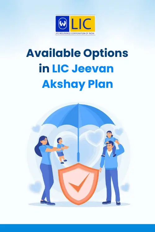 Available Options in LIC Jeevan Akshay Plan