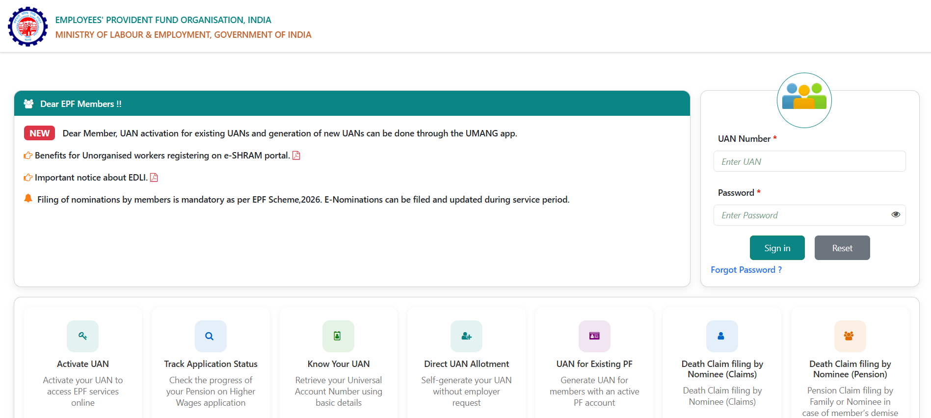 How to Log in to the EPFO Member Portal