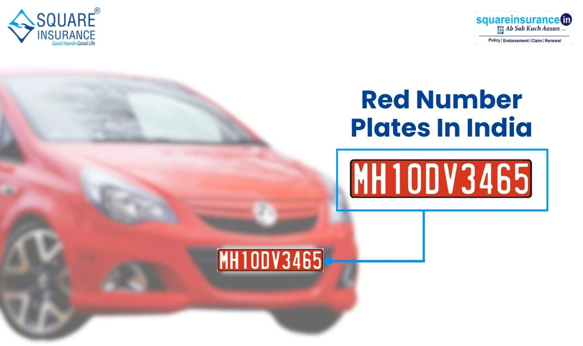 Red Number Plates in India
